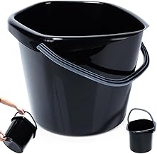Plastic Cleaning Bucket 10 L Black