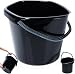 Eimer Putzeimer Kunststoff-Eimer Plastikeimer schwarz 10 L