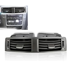 5567053010 Center Dash Air Vent Panel Instrument AC Heater Compatible With Toyota Lexus IS250 IS350 IS F 2006-2009 Dashboard Air Conditioning Outlet With Hand Wheels Replace For 55670-53010