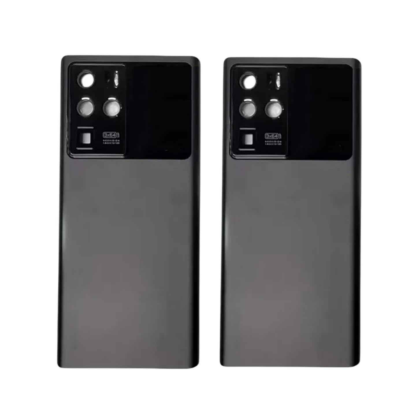 Carcasa trasera ZTE Nubia Z30 Pro NX667J negra con lente de cámara de repuesto 7