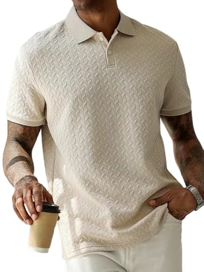 The Modern Soul Jacquard Men's Polo T Shirt for Men | Tshirt for Men (Polyester Blend | Regular Fit)
