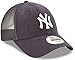 New Era MLB The League 9FORTY Team Color Primary Logo Mesh Trucker Adjustable Hat Cap One Size Fits All - New York Yankees Navy