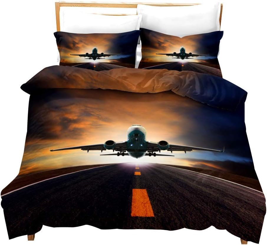 Housse de couette 220x240 avion pour transformer votre chambre adulte en cockpit