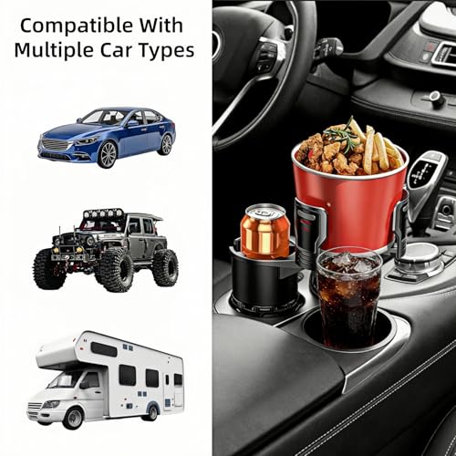 Extensor Portavasos para Carro 2 en 1 con Base Ajustable 360° miniatura 6