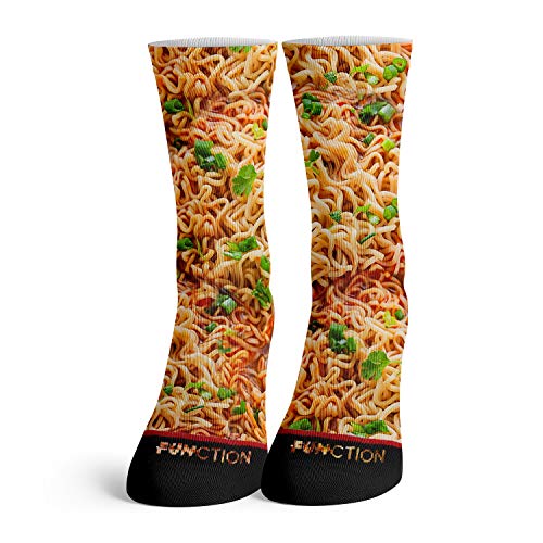 Function - Spicy Ramen Noodles Japan Korean Soup Challenge Ginger Garlic Chicken Broth Jalapeno Fashion Socks