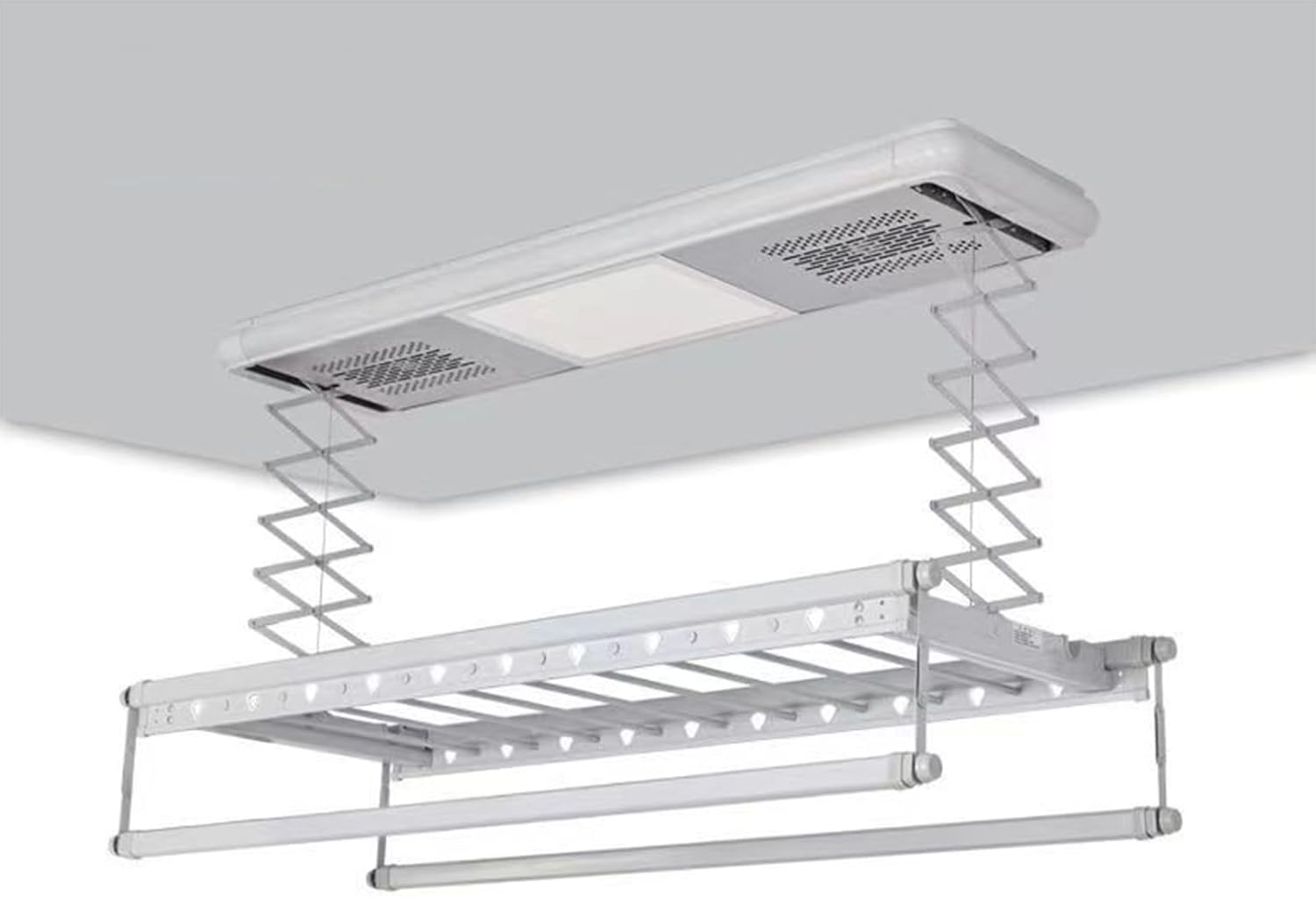 Foldable Space-Saving Clothes Rack Floor-Standing Clothes Rack Tripod,Clothes Drying Rack Tripod Portable Foldable Space Saving Laundry Drying Rack，Silver, Ceiling Clothes Drying Rack Multif