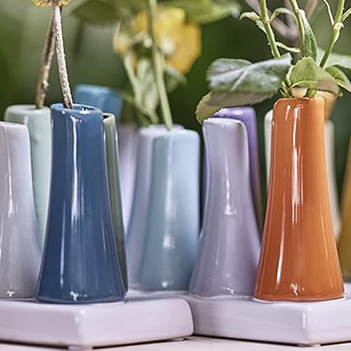 Miniatura 6 de Chive - Pooley 2, florero de cerámica, forma de 8 tubos (verde)