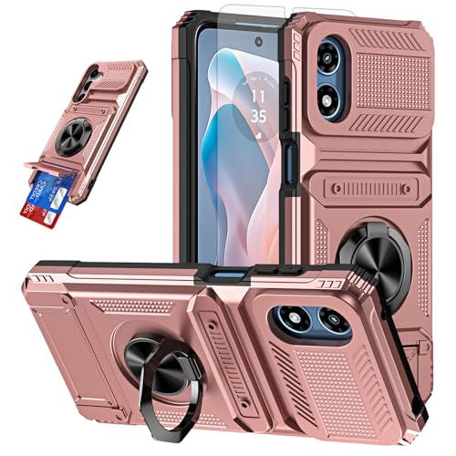 Furiet Phone Case for Motorola Moto G Play 2024 4G Stand Women Men Rose Gold by Furiet - Used condition - US$5.99