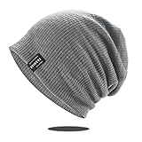 Durch elastischen und feinen Jersey-Stoff bietet die Beanie für Köpfe von 54-60cm einen angenehmen Tragekomfort, perfekt auch als Haube für Sport.