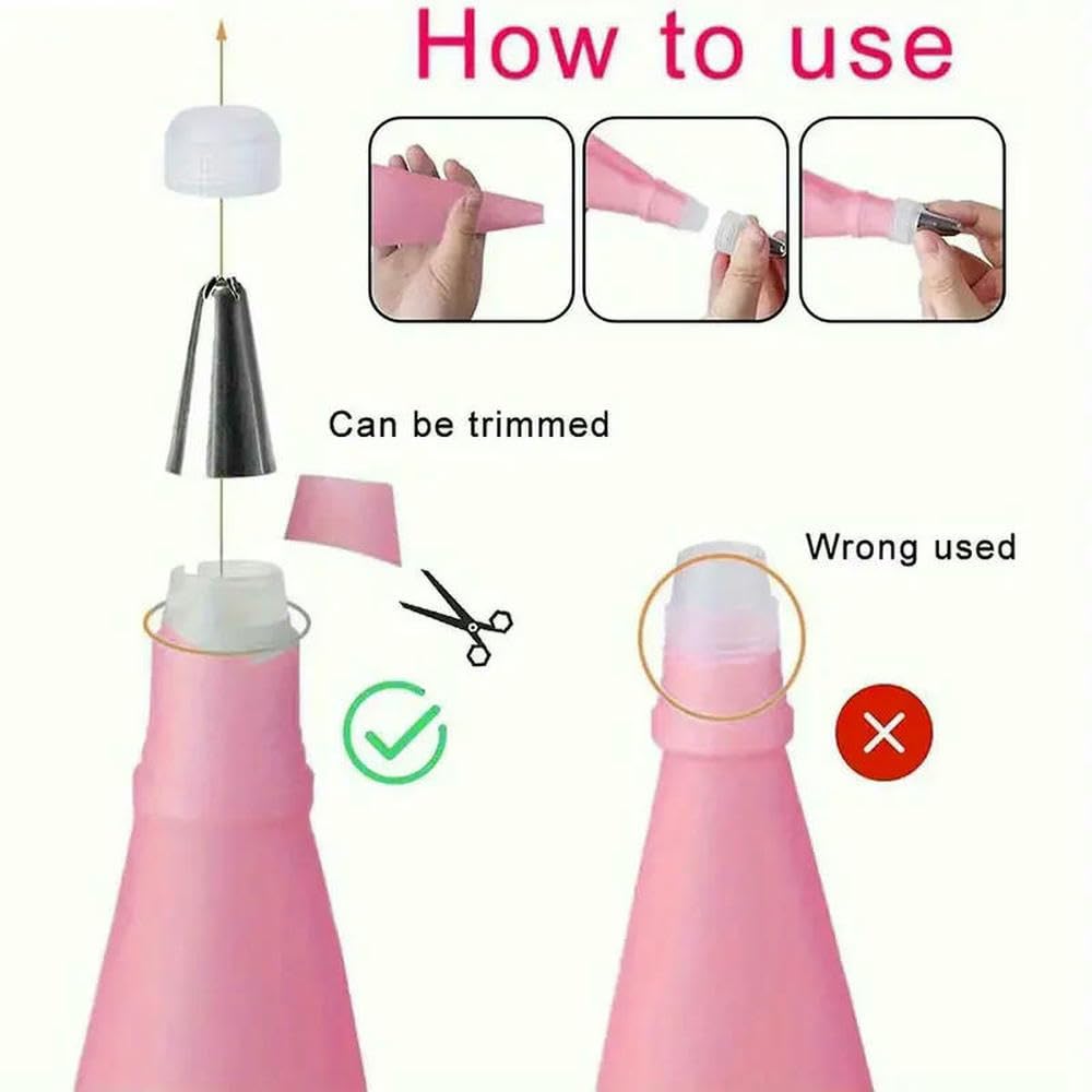 Kit de 200 Douilles pour décoration de gâteaux, Plateau tournant et Outils complets - Ensemble d'outils de pâtisserie Professionnels à Faire soi-même