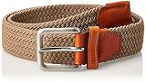 belt with leather detail JACK & JONES NOS Jacspring Woven Belt Noos Cinturón, Beige Incense, 105 (Talla del fabricante: 90) para Hombre