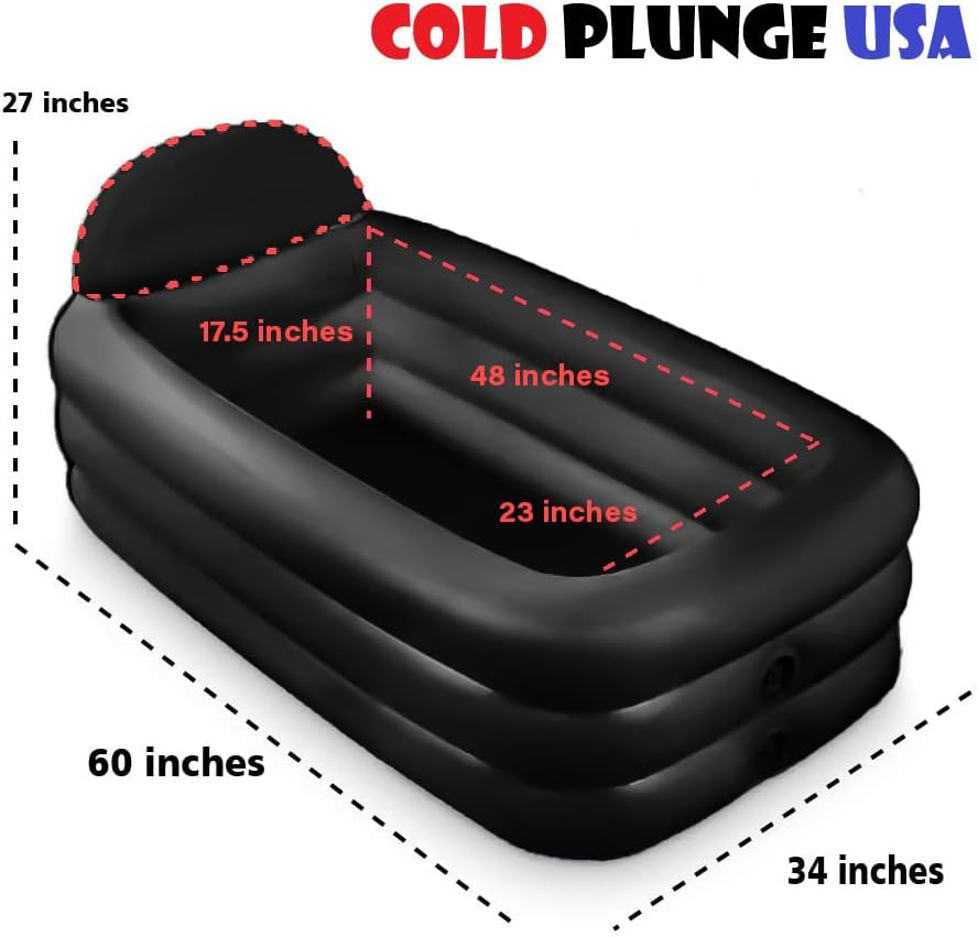 Miniatura 2 de Cold Plunge USA Tub - Bañera de hielo - Bañera de recuperación - Terapia de frío - Bañera de entrenamiento (negro)