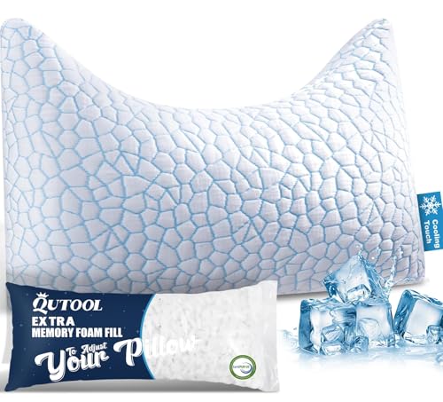 Almohada de espuma viscoelástica tamaño queen con enfriamiento miniatura 2