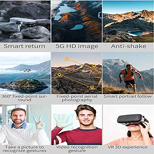 YYAI-HHJU GPS-Drohne, 4K-GPS-Drohne Quadrocopter Mit Hd 2-Achsen-Servo-Gimbal-Kamera Anti-Shake Follow Me Rc… – Bild 8