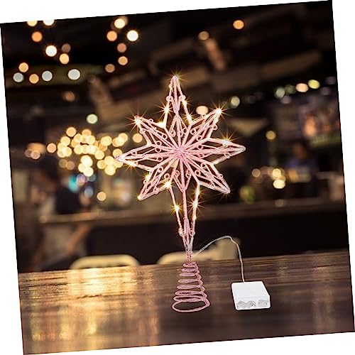 Zerodeko 1 Unidade Luzes Superiores Da Árvore De Natal Decoração De Natal Artigos Para Festas Topper