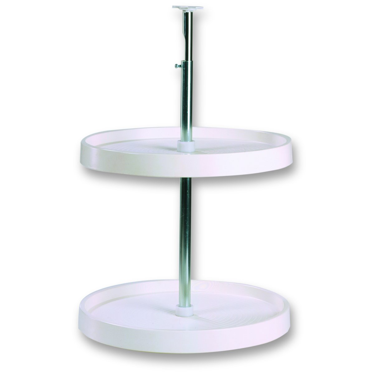 KV Lazy Susan Full Round 2 Polymer Shelves 20" (Set) White