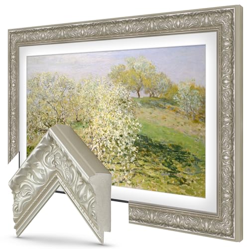 Frame My TV Deco TV Frames -Tuscan Pearl Compatible ONLY with Samsung The Frame TV and Pro (Fits 2021-2025, 50