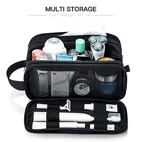 Lizzton-Toiletry-Bag-for-Men-Travel-Large-Dopp-Kit-Water-resistant-Women-Shaving-Bags-Portable-Toiletries-Storage-Organizer-and-one-Drawstring-Shoes-Bag