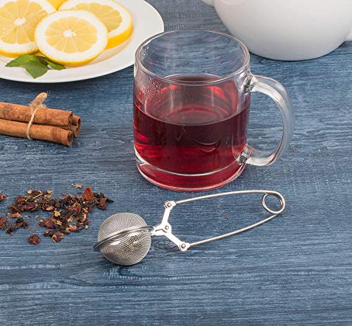 Levlovs Snap Ball Tea Strainer 3 Pack Tea Infuser With Handle Tea Mesh Infuser Snap Ball Strainer Steep Loose Leaf Tea Infuser Fine Mesh Ball Tea Filter Strainer For Spices And Seasonings thumb #7