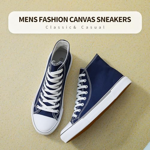 Image of hash bubbie High Top Canvas Sneakers Fashion Walking Shoes | high tops non slip on walking breathable casual comfortable lace up tennis shoes