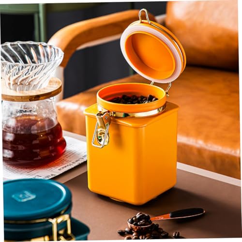 Contenedor Airtight para Granos de Café Naranja miniatura 6