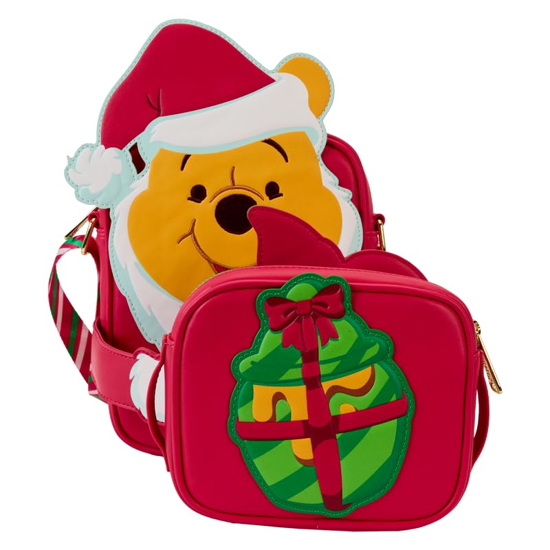 Loungefly Disney Winnie the Pooh Santa Winnie and Piglet Crossbuddies Crossbody Bag with Coin Bag3