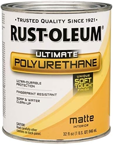 Rust-Oleum 260165 Ultimate Polyurethane, 1 Quart, Matte
