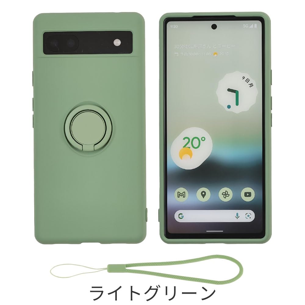 Amazon | Pixel 6a ケース シリコン リング Google Pixel6a ソフト  