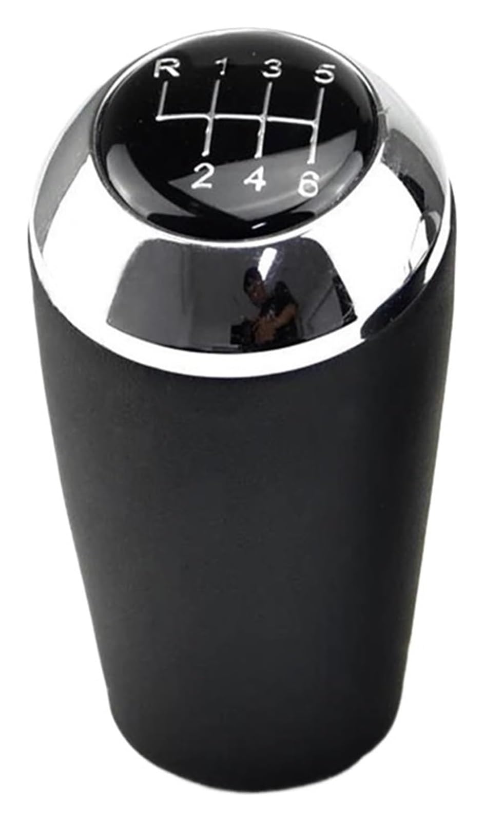 Gangxiao 6 Speed Sliver Car Shift Gear Knob For Mazda 3 Bk Bl 5 Cr Cw 6 Ii Gh Cx-7 Er Mx-5 Nc Iii Mt Gear Shift Knob Leather Lever Arm Stick Headball Speed