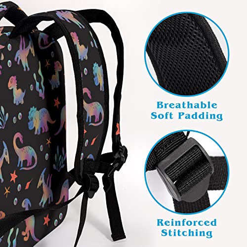 Dacawin Colorful Dinosaurs Backpack For Boys Girls Ocean Animals Kids Bookbag Underwater Letter Coral Starfish Toddler Back Pack For Kindergarten Preschool Elementary #TOP3