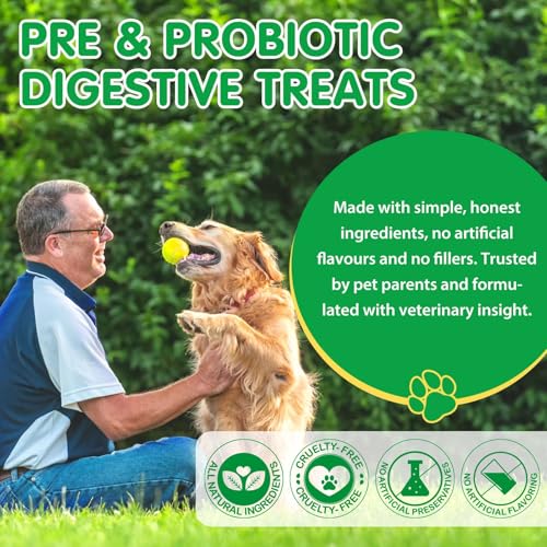 Probiotics for Dogs, 30 Probiotic Tablets for Dog, Dog Probiotics for Gut Health Pre & Probiotic Digestive for All Dogs Health & Energy, Duck Flavor - Image 4