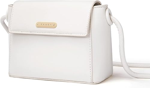 Miniatura 6 de CLUCI Bolso cruzado para mujer, bolso cruzado de cuero vegano para mujer, bolsos cruzados, bolsos pequeños de hombro con 2 correas ajustables