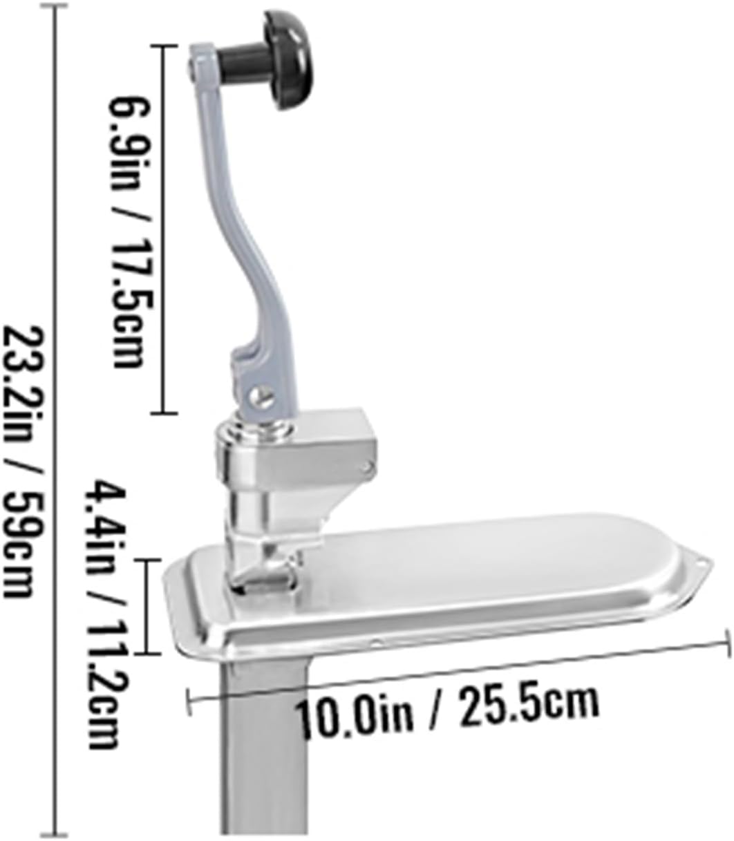 Commercial Can Opener 30/40cm Stainless Steel Manual Table Can Opener Table Mount Length with Angled Bar for Restaurants For Beginners DIY Use(40cm)