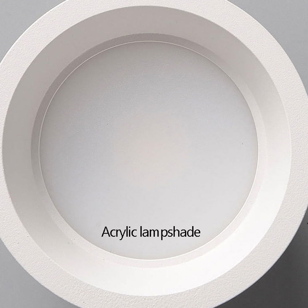 Downlight Empotrable Antideslumbrante Ultrafino, Luz De Techo Empotrable Totalmente De Aluminio, Iluminación Empotrada LED Downlight, Luz De Borde Estrecho Que Protege Los Ojos para El Pasillo