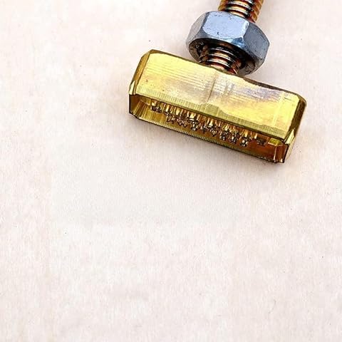 ZOECRAFTSUPPLY Custom Business Logo Wood Branding Iron, Wood Burning Stamp,Custom Branding Iron for Woodworkers,Personalized Leather Branding (1.5") Cover