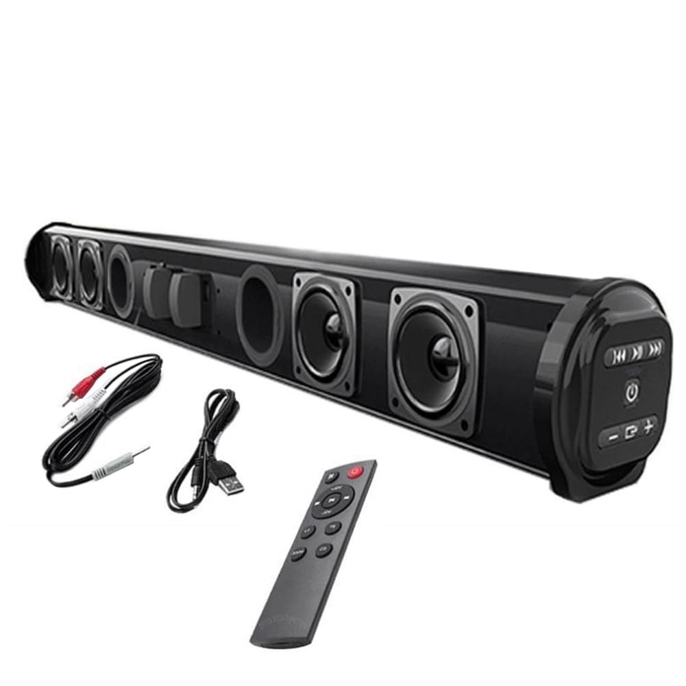 HYE 2.0ch Bluetooth Soundbar For TV, 60W Compact Black Sound Bar With Hdmi Usb Aux Remote Control Wireless Audio System With Deep Bass Slim Design Ideal For Your Television 2 - View #10