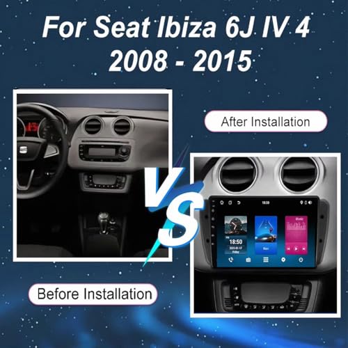 Radio Coche 2 DIN Seat Ibiza 6J IV Touchscreen 4 Nuclear Bluetooth USB 2