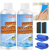 2Pcs Stone Brighten Crystal Plating Agent, Stone Crystal Plating Agent, Marble Stain Remover,Marb...