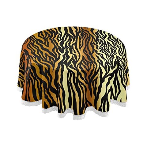 Mantel redondo de poliéster resistente a las arrugas Cover