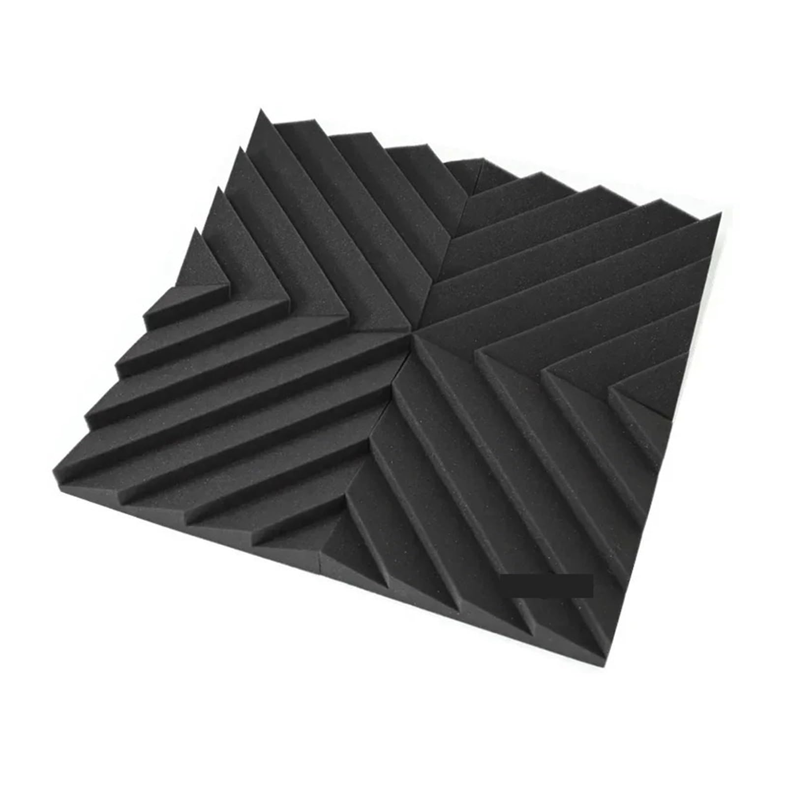 Pannelli Fonoassorbenti Per Pareti 12PCS Studio Acoustic Foam Sound Insulation Treatment Panels KTV Room Wall Soundproof Pad 300x300x25mm(Black)