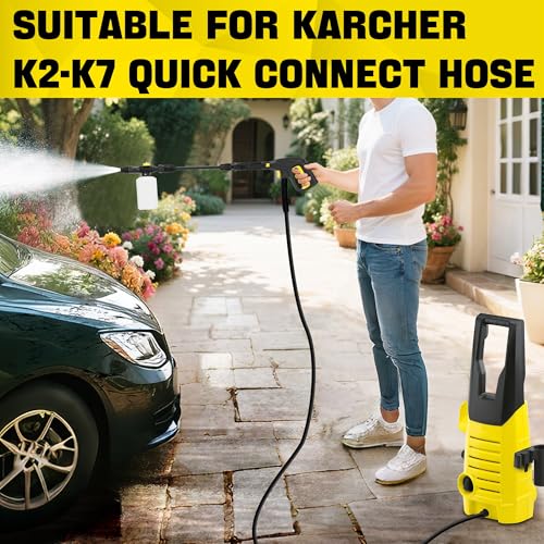 Hierbla Pistolet de rechange pour nettoyeur haute pression avec canon à mousse, pour remplacer la poignée des nettoyeurs haute pression électriques Karcher K2 K3 K4 K5 K6 K7 Système de connexion – vue 5
