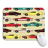 Paket enthalten: 1 * Mauspad. Gaming mouse pad red race amerikanischer muskel klassischer rennwagen blaues muster rutschfeste gummiunterlage computer mousepad für notebooks mausmatten