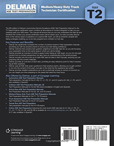 Ase Test Preparation - T2 Diesel Engines (Ase Test Preparation: Medium-Heavy Truck Certification Series) #TOP1