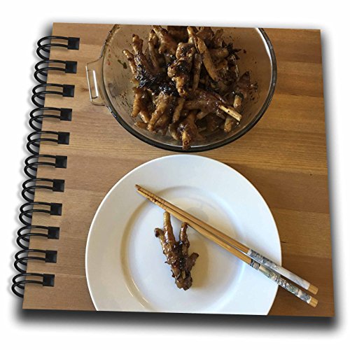 Mini bloc-notes chinois Poulet épicé Pieds 3drose multicolore 4x10,2 cm