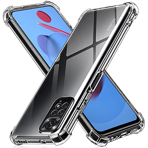 RKINC Coque pour Xiaomi Redmi Note 11 Pro 5G 4G, Transparente Absorption des Chocs Coussin d'angle Housse Bumper avec Panneau Arrière en PC Dur et Cadre Renforcé en TPU Souple Cover