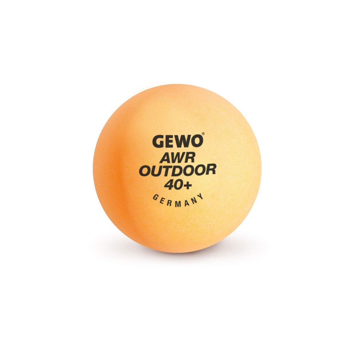 GEWO AWR Outdoor 40+ piłka do tenisa stołowego – wodoodporne plastikowe piłki do gry na zewnątrz – wysokiej jakości, odporne na warunki atmosferyczne.