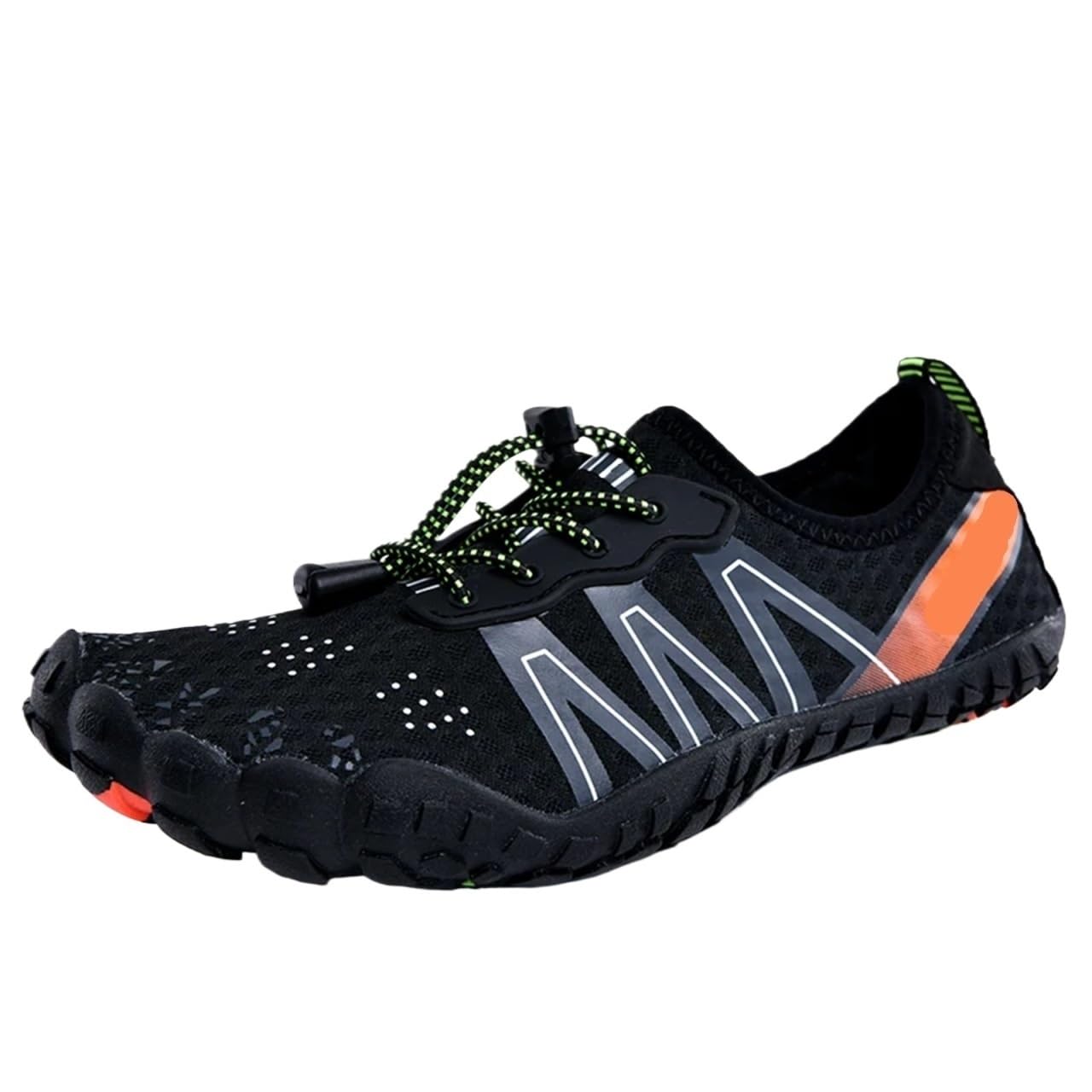 Wasserschuhe Aquaschuhe for Herren, Barfuß-Wasserschuhe for Damen, schnell trocknende Strandsandalen, Watschuhe, Surfstiefel, leichte Wasserschuhe Für Surfen, Tauchen(Black,35)