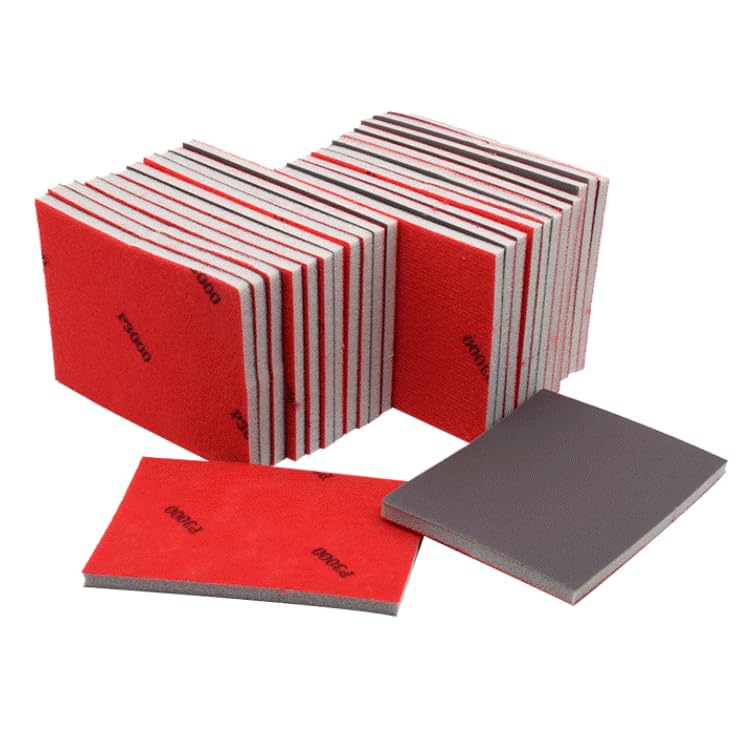 サンディングスポンジブロック 研磨スポンジ 24枚セット サンドスポンジ 木材 金属 プラスチック 石材 車 家具 ジュエリー研磨 サビ落とし 汚れ落とし 180 240 320 400 600 800 1000 1200 1500 2000 2500 3000番 磨き パッド 乾湿両用 研磨工具 研削工具 DIY 75 x 100mm