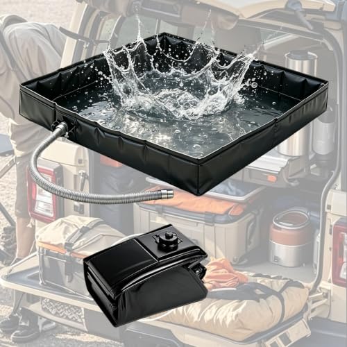 Kit de Ducha para Camping, Alfombrilla Grande para Ducha al Aire Libre, Base Portátil Antideslizante miniatura 1