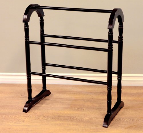 Frenchi Home Furnishing Quilt Rack, Dark Cherry Frenchi Home Furnishing Quilt Rack, Dark Cherry